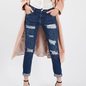 Topshop // Lucas Moto Distressed Jeans